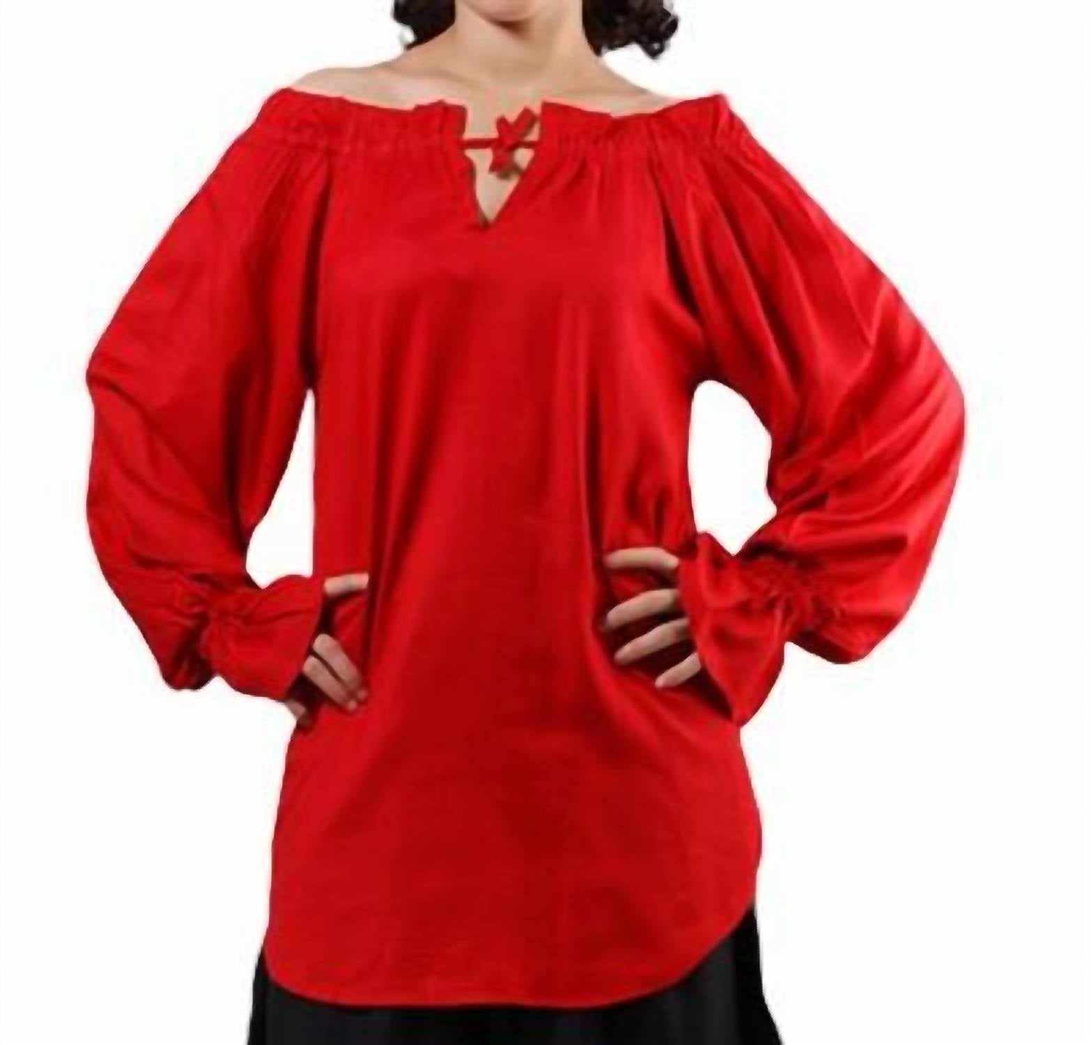 

Блузка пирата Mcgreedy в красном цвете The Pirate Dressing