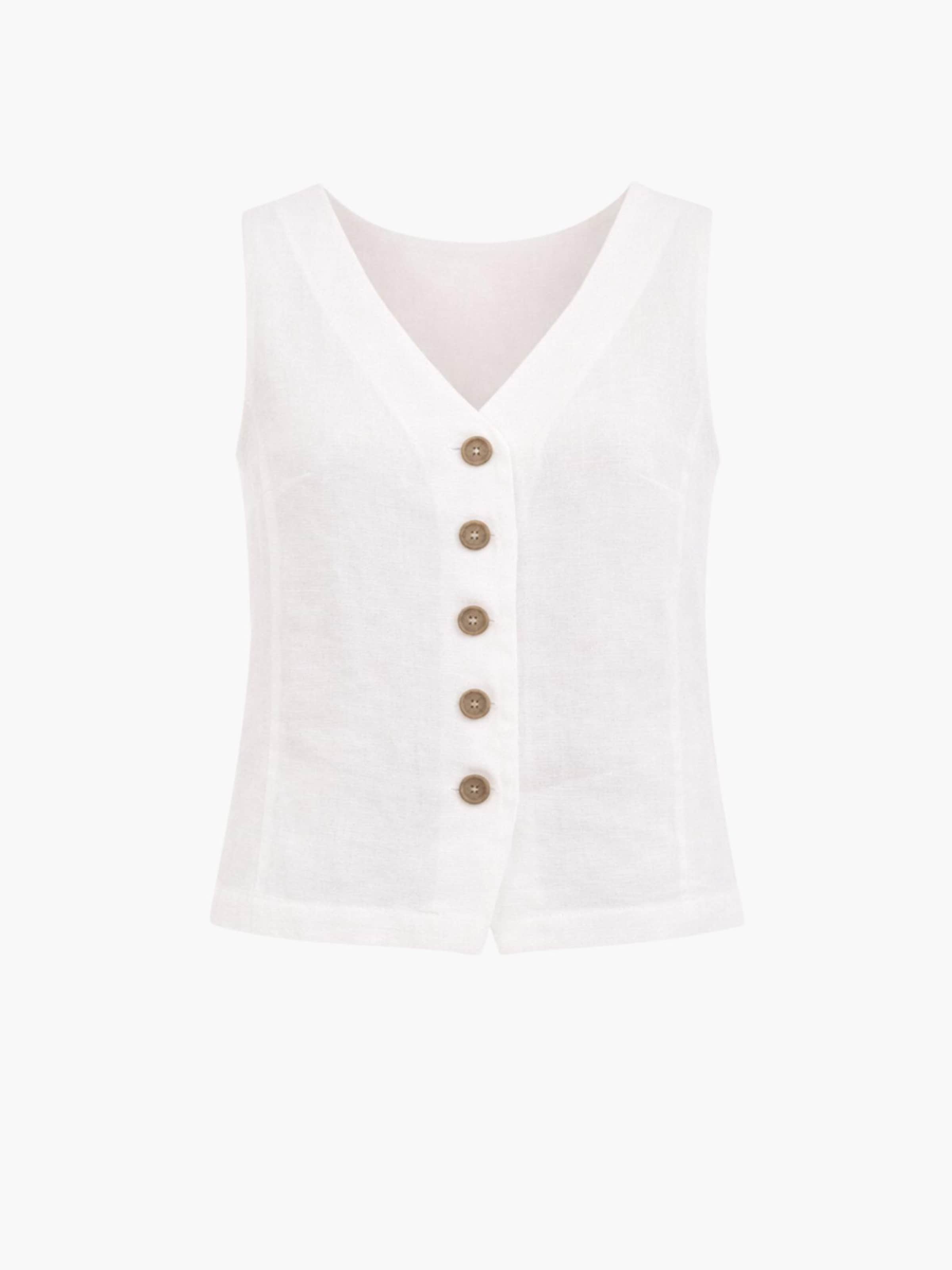 

AmourLinen Жилет 'Greta' в цвете Off White