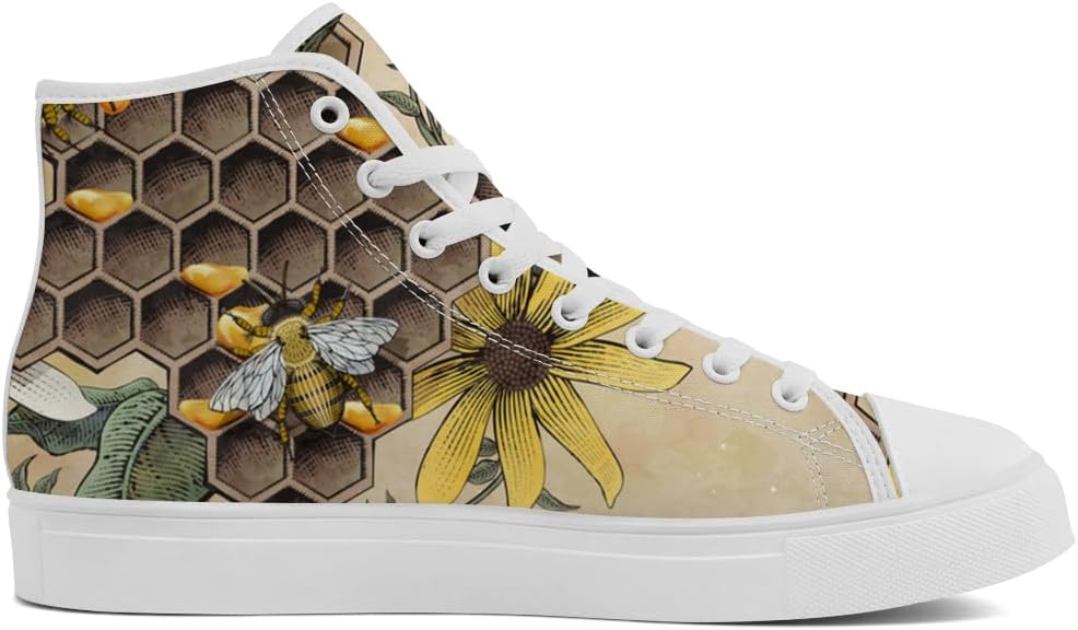 Кеды Chebing Bee высокие на шнуровке из холщовой ткани, повседневная обувь для мужчин и женщин, 612 Brown — фото 4