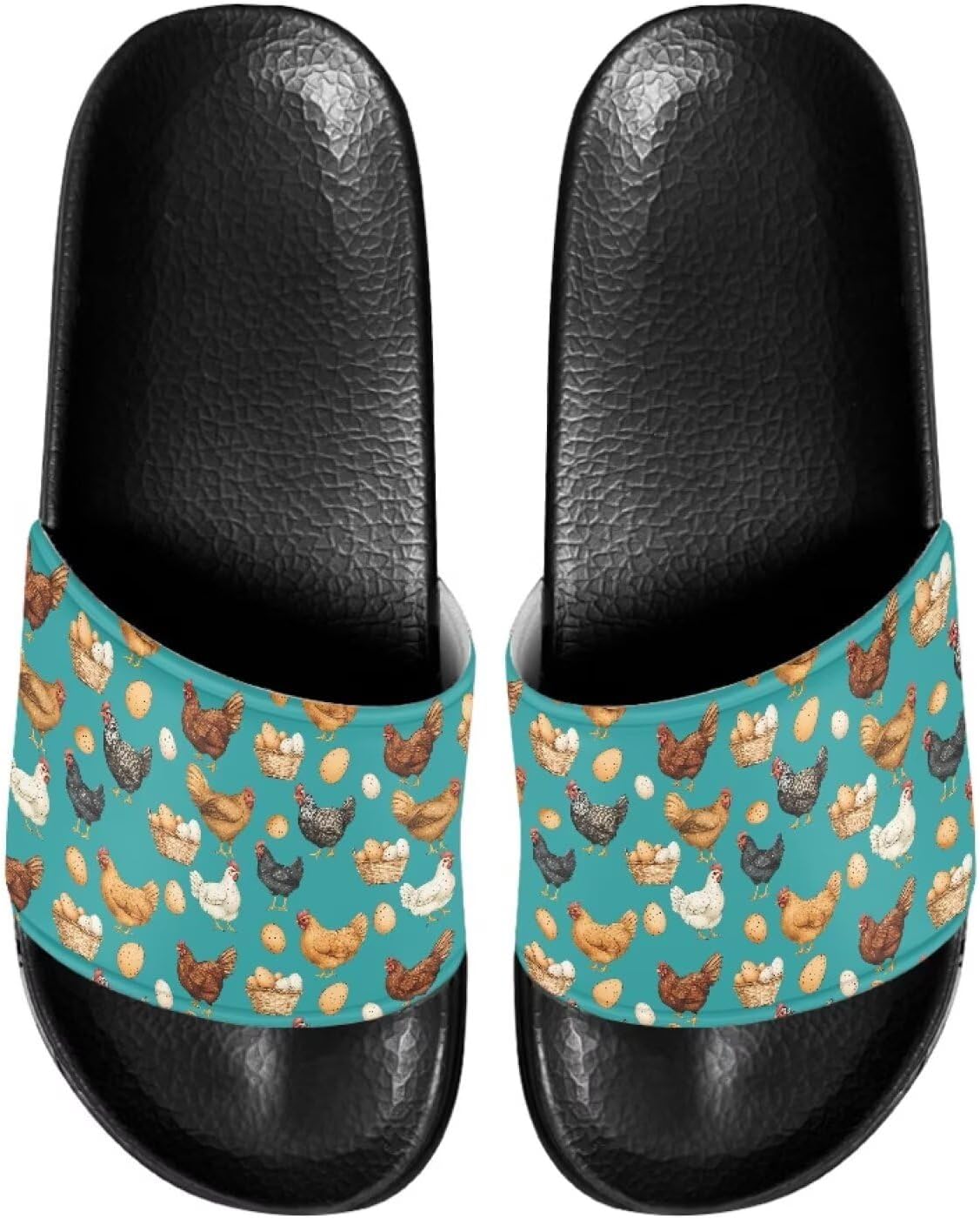 

Шлепанцы для женщин и мужчин с мягкой подошвой, комфортные, нескользящие, летние сандалии Judentidos, Rooster Chickens