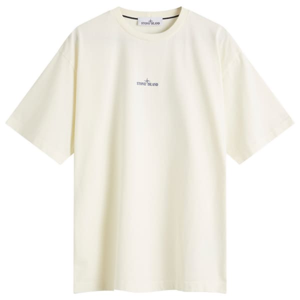 

Футболка с камуфляжным логотипом Compass Stone Island, белый