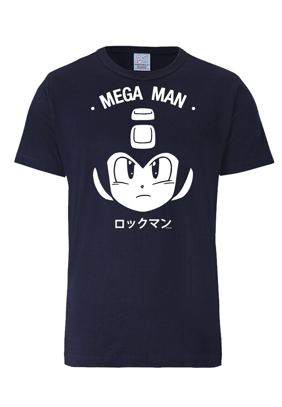 

Футболка LOGOSHIRT Shirt Mega Man - Gesicht, темно-синий