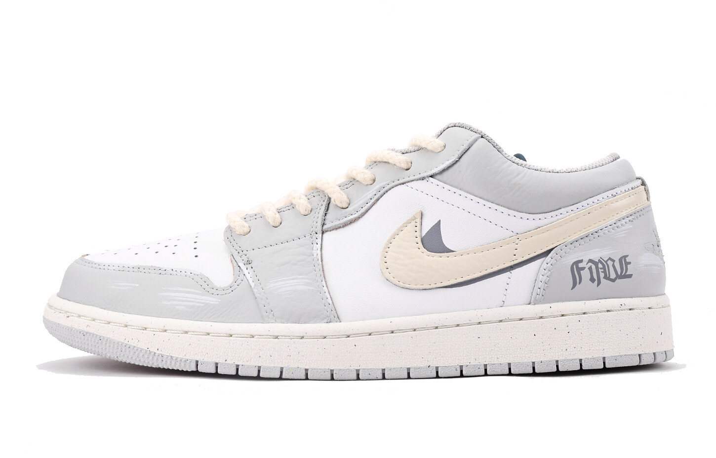 

Кроссовки Air Jordan 1 Vintage Basketball Shoes Men Low-top Blue, светло-серый