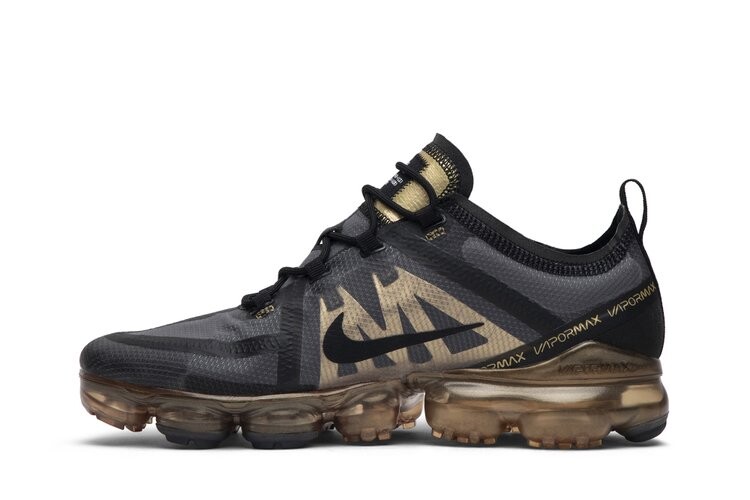 Кроссовки Nike Air VaporMax 2019 'Black Gold', черный — фото 3