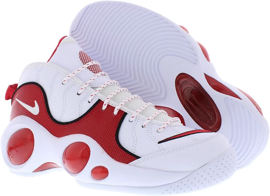 Мужские баскетбольные кроссовки Nike Air Zoom Flight 95 OG, белый/красный/черный/мультиколор — фото 3