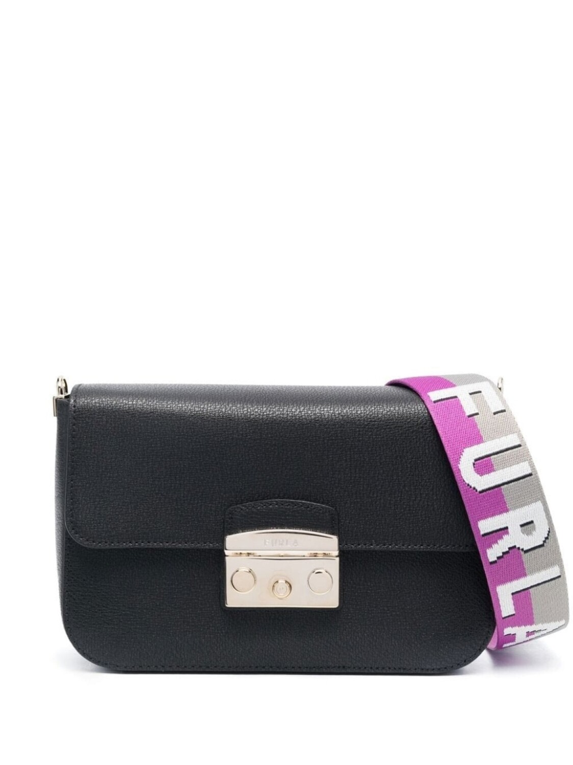 

Furla сумка через плечо с логотипом, черный