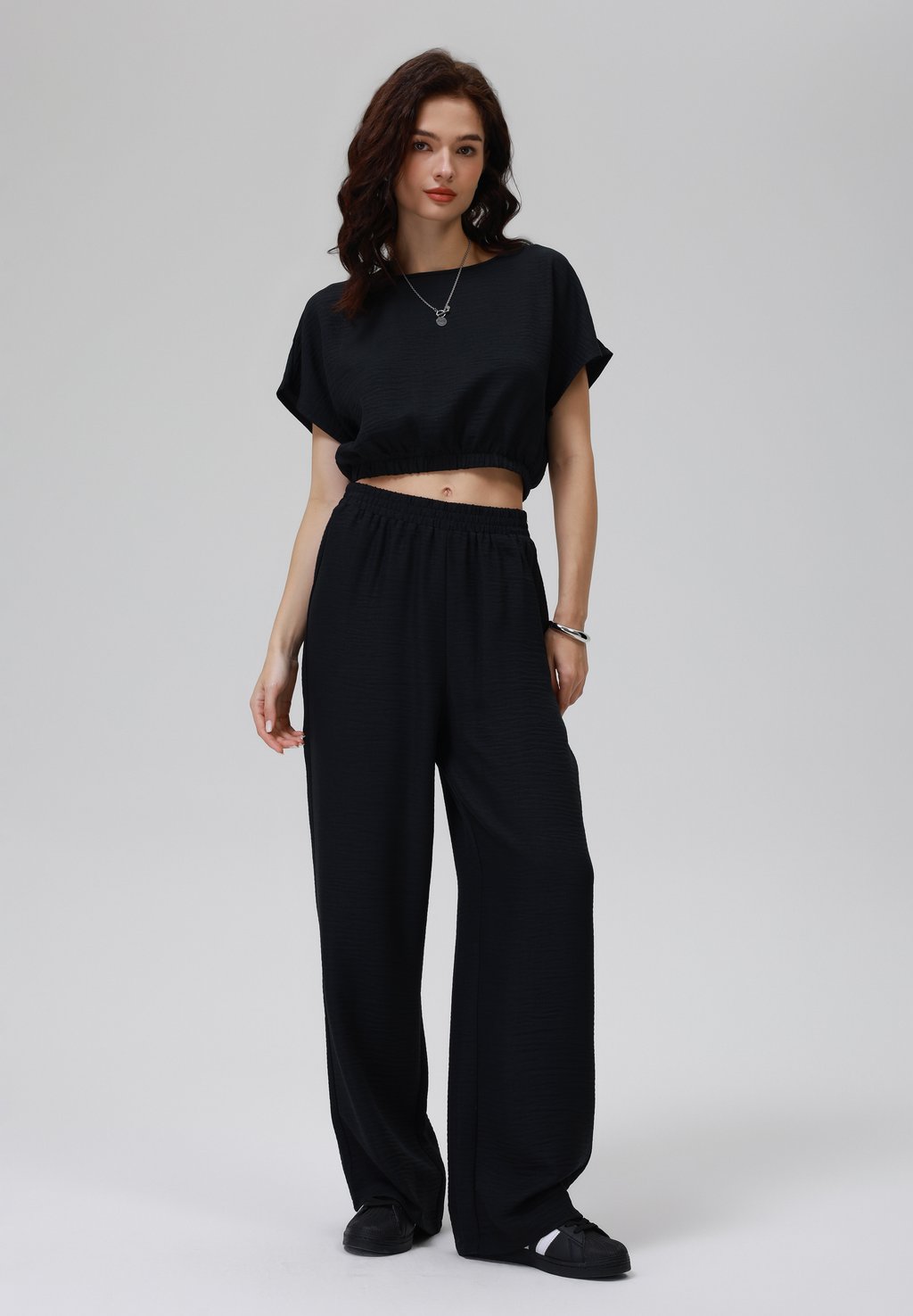 

Блуза SET - Trousers Even&Odd, черный