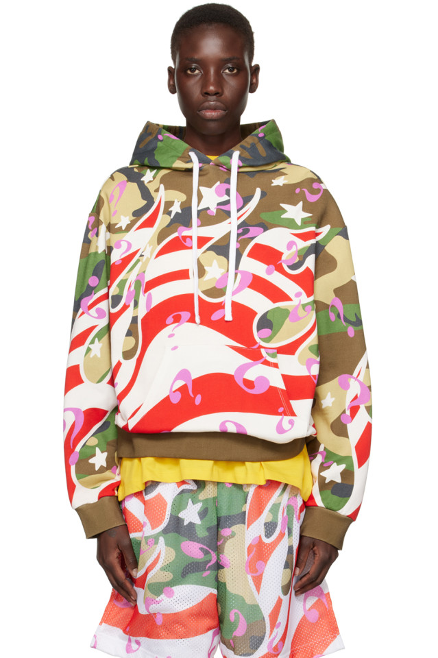 

Огненный худи Sky High Farm Workwear, хаки
