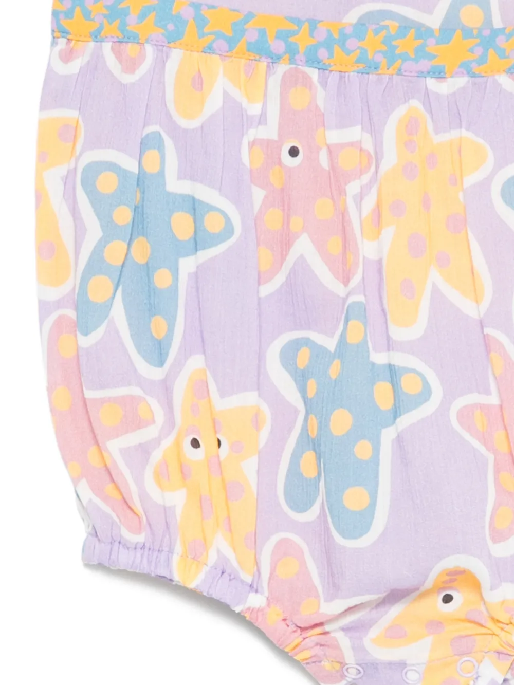 Комбинезон с принтом в виде звезд Stella Mccartney Kids, фиолетовый — фото 3