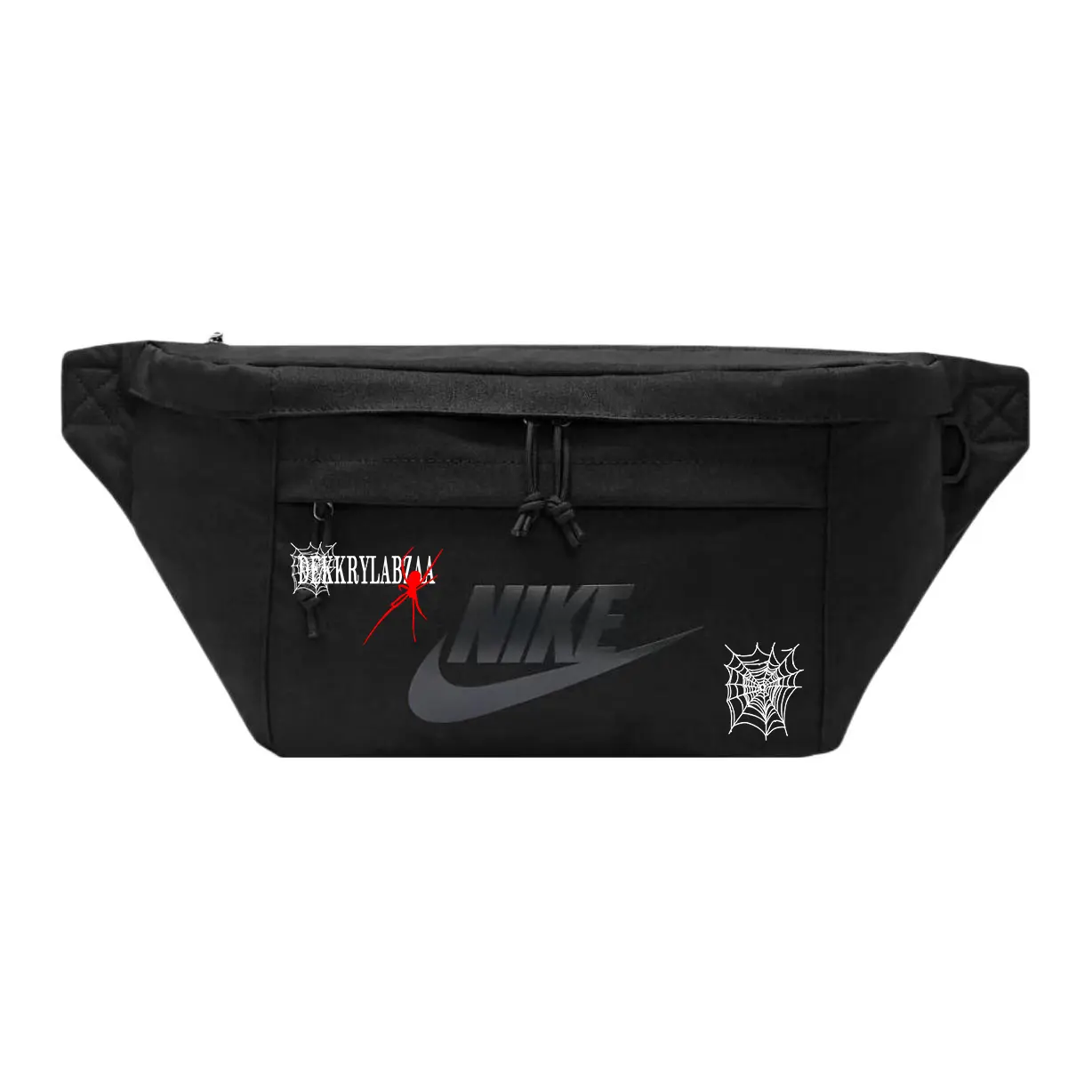 

Nike Тканевая поясная сумка Regular Unisex черная, Spider