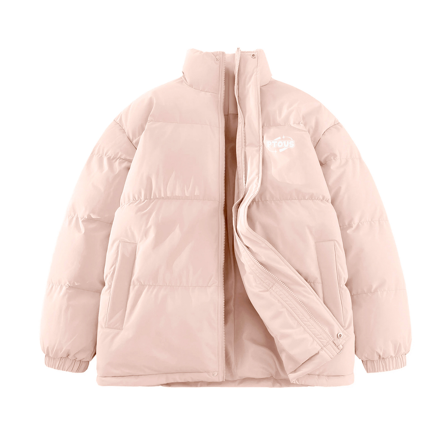 

PUNCTILIOUS Пуховик Unisex, Pink[Placket Style]