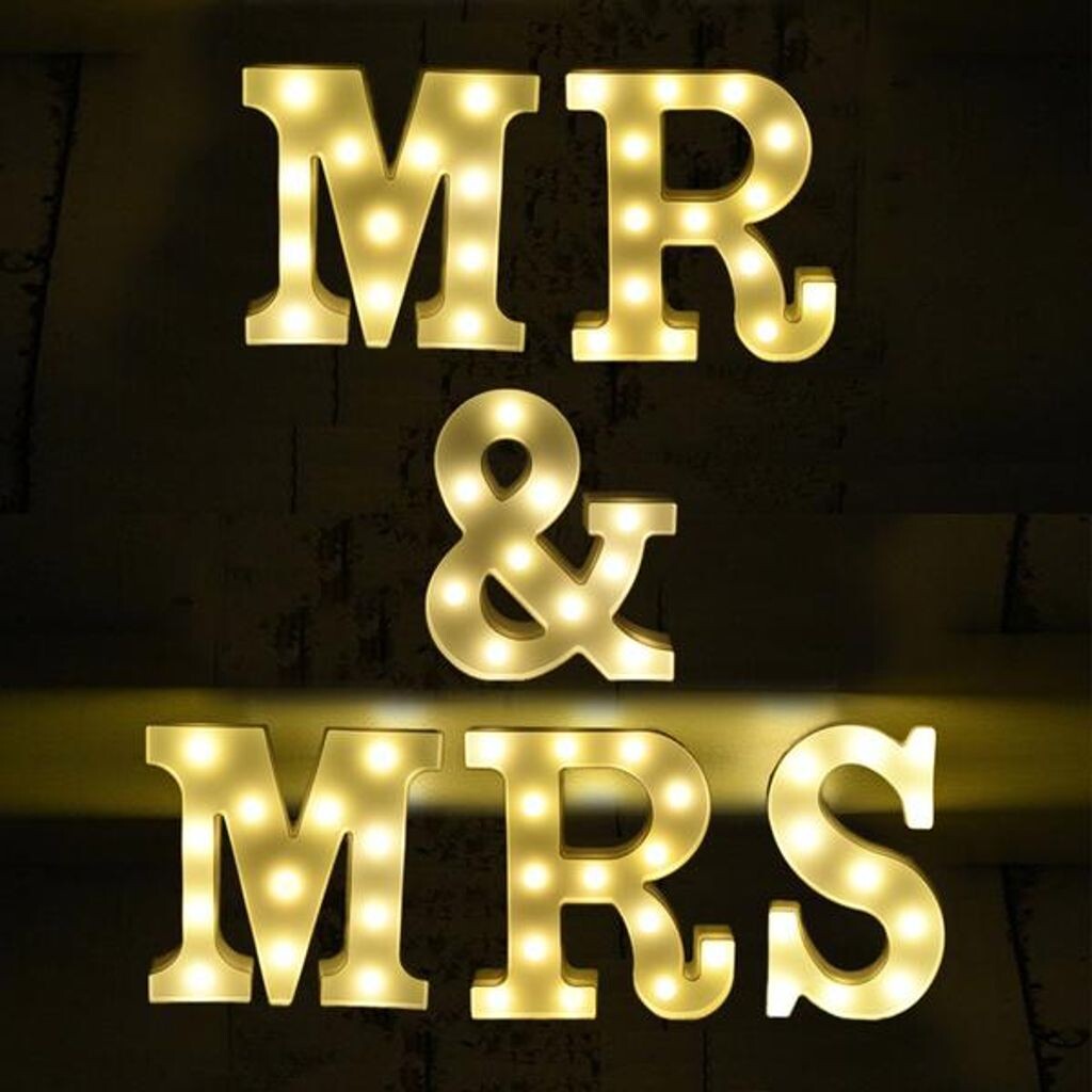 

Набор светодиодных букв - Mr & Mrs Kopper-24