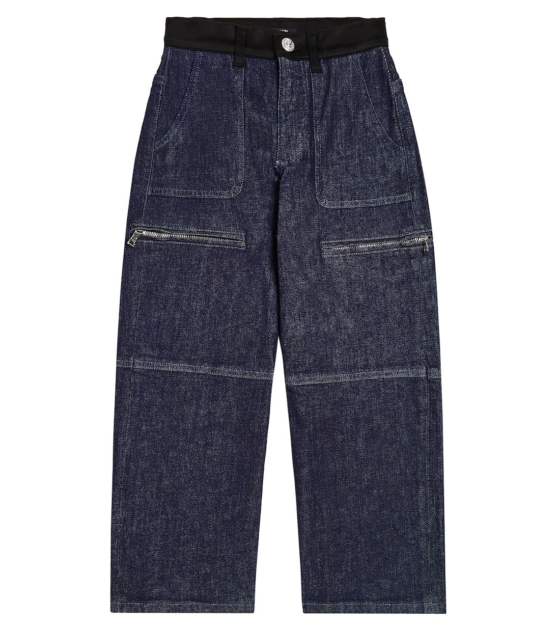 

Широкие джинсы Balmain Kids, синий
