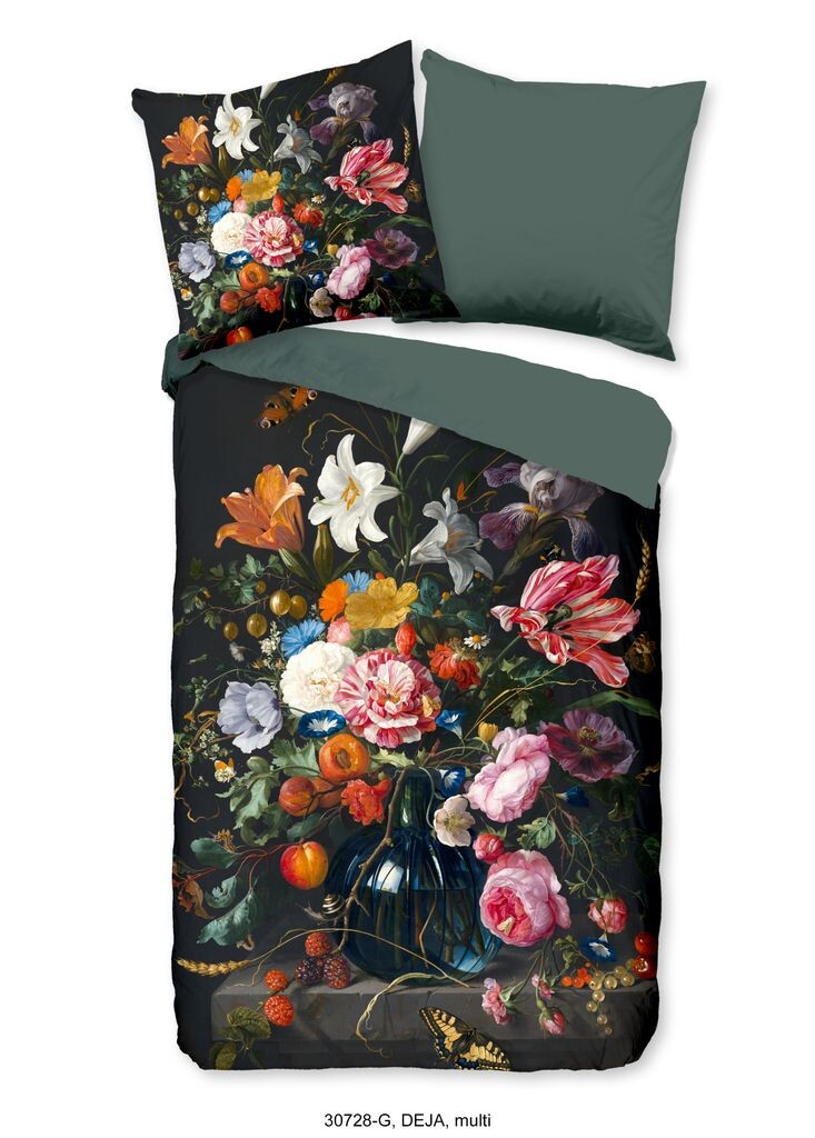 

Постельное белье Good Morning цветы - 135х200 см - 100% хлопок Muller Textil, мультиколор