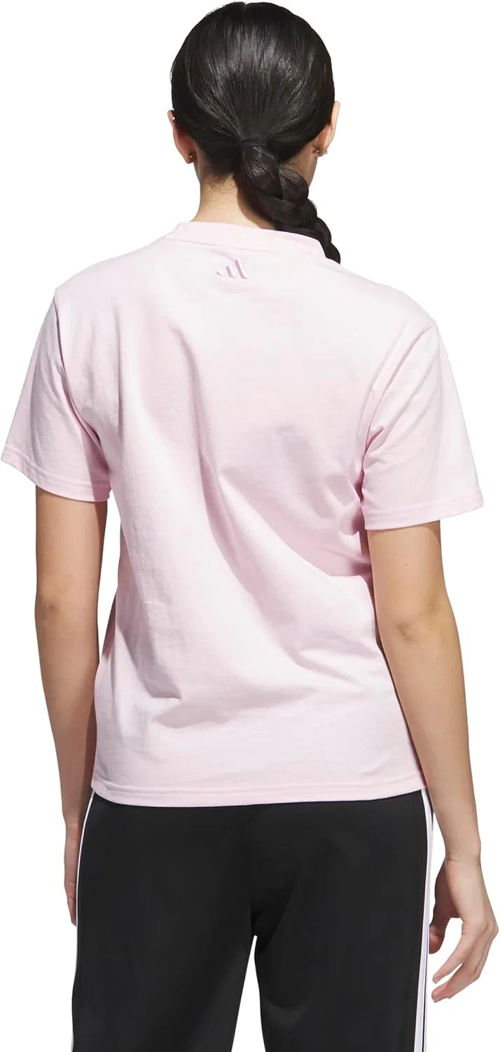 Футболка с принтом adidas Coquette Graphic, Clear Pink/Cupcake — фото 4