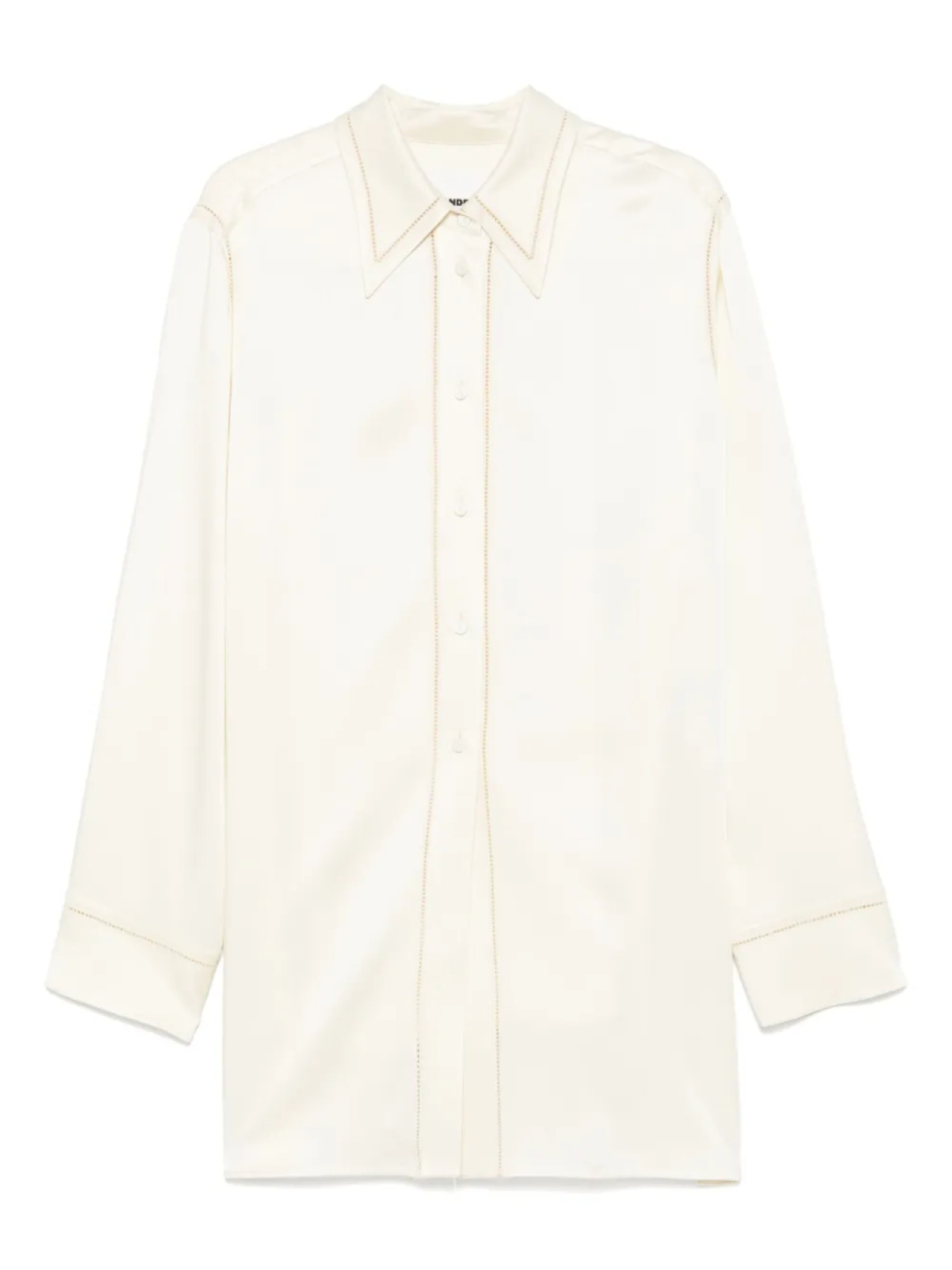 

Рубашка с вышитым мотивом Jil Sander, нейтральный