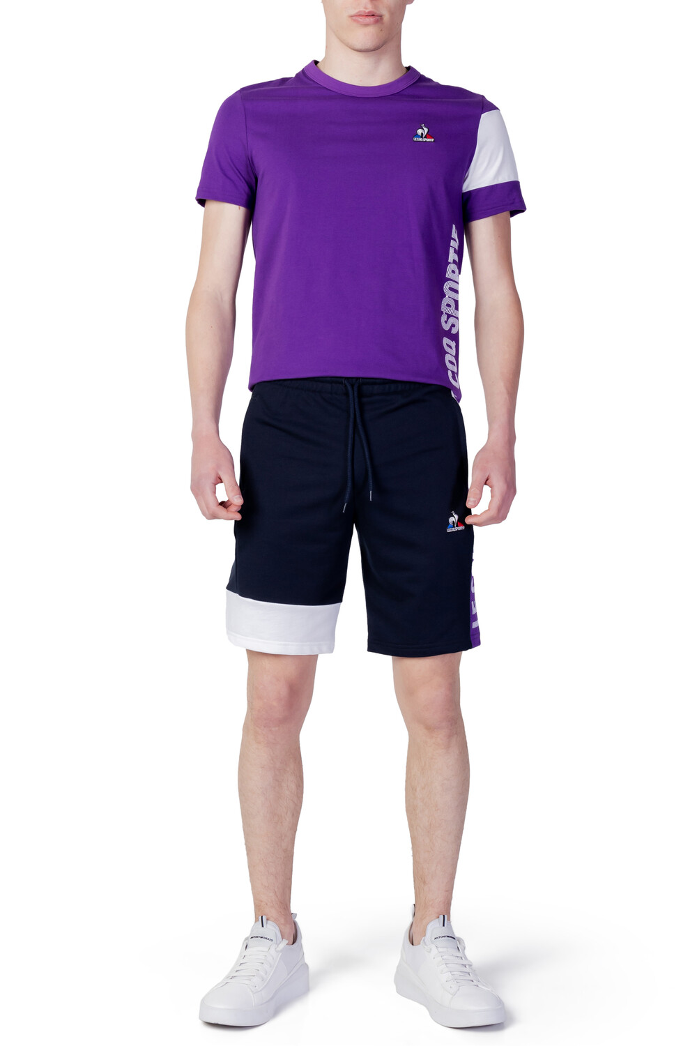 

Шорты Le Coq Sportif на кулиске, синий/белый
