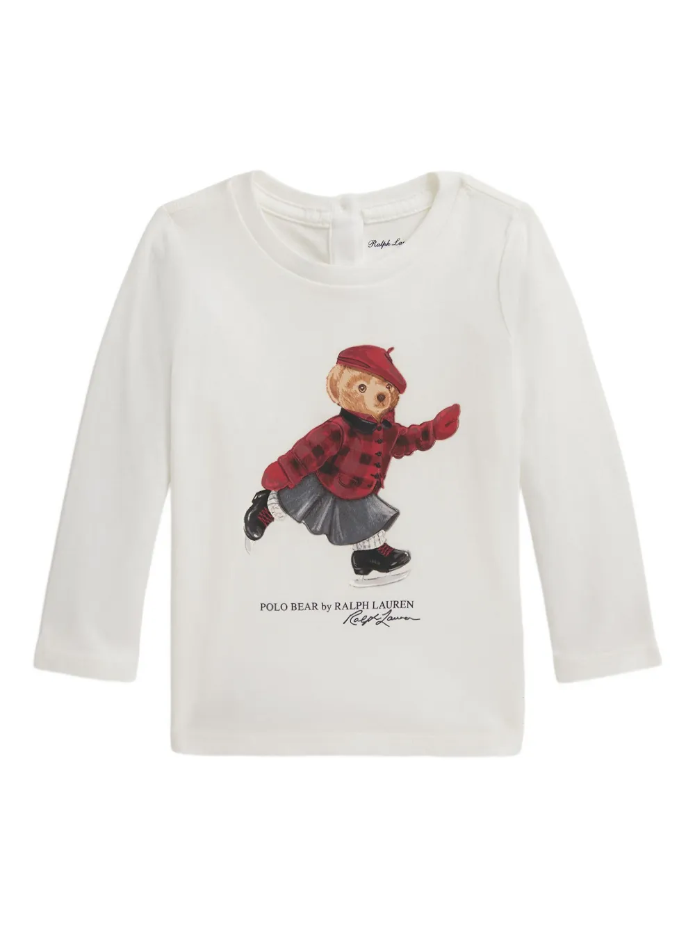 

Футболка с нашивками POLO RALPH LAUREN KIDS, белый