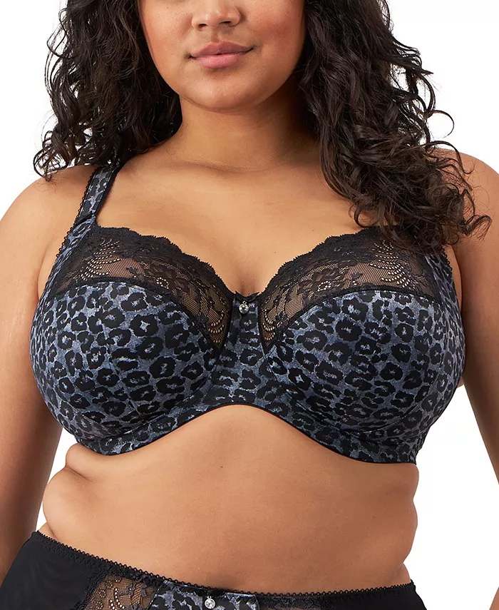

Бюстгальтер с чашками на косточках и кружевной отделкой Full Figure Morgan Banded Underwire Stretch Lace Bra EL4110, только онлайн Elomi, мультиколор
