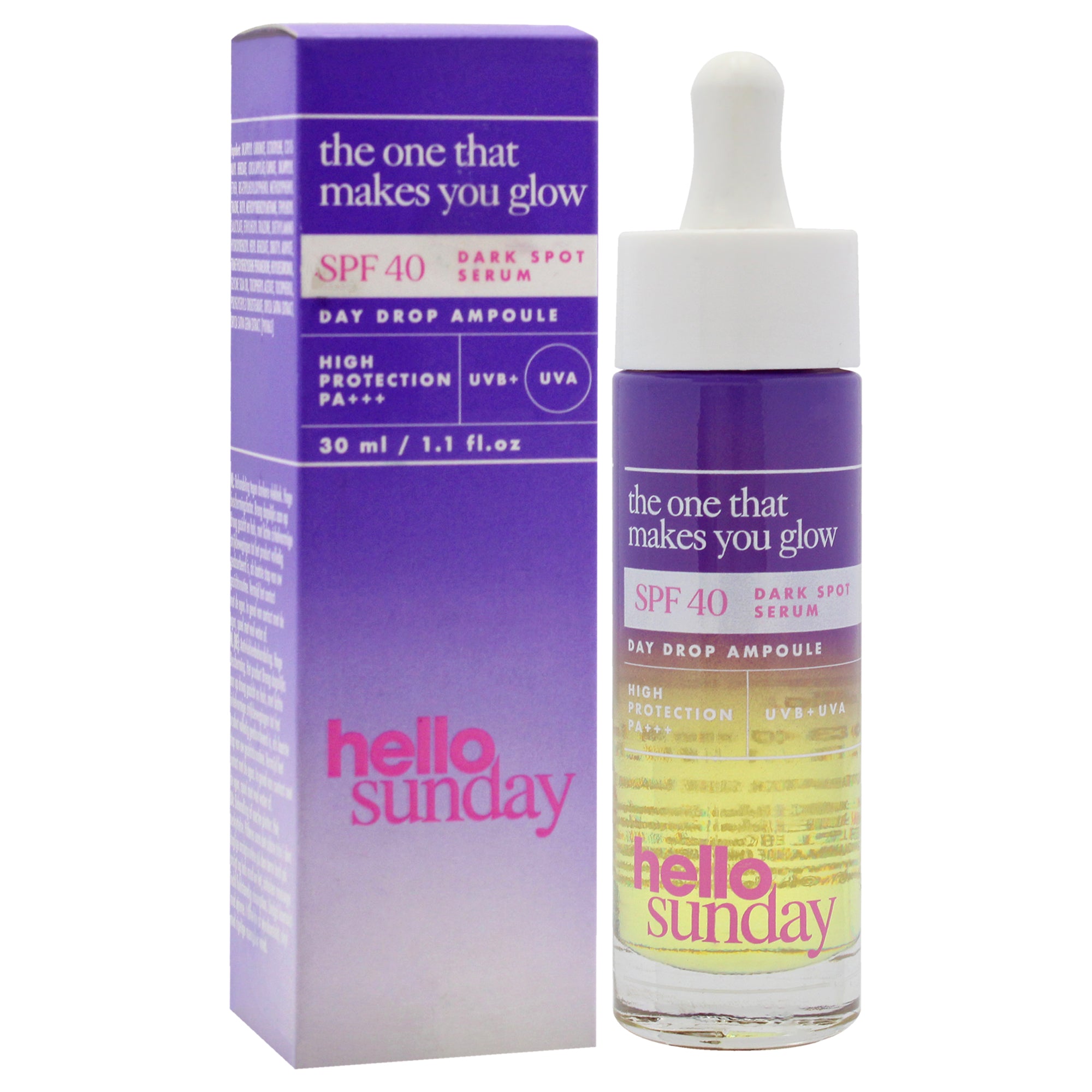 Сыворотка против темных пятен SPF 40 от Hello Sunday для мужчин и женщин - 30 мл сыворотки Hello Sunday, 1.1 Oz — фото 3