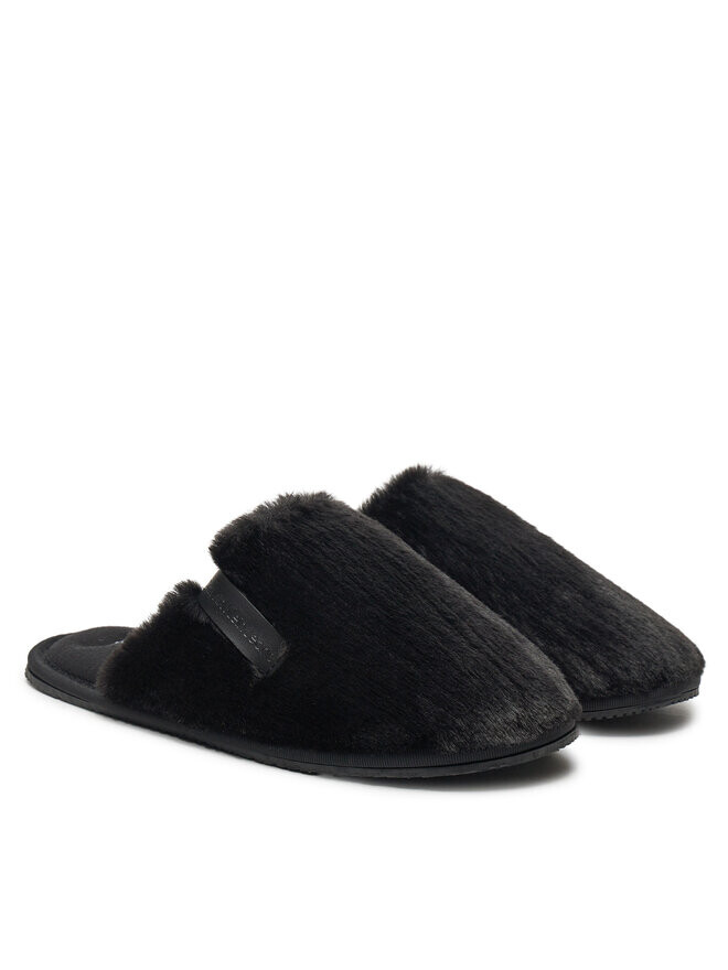 Тапочки Calvin Klein Jeans Hotel Slipper Fur After Glow YW0YW01593, черный — фото 2