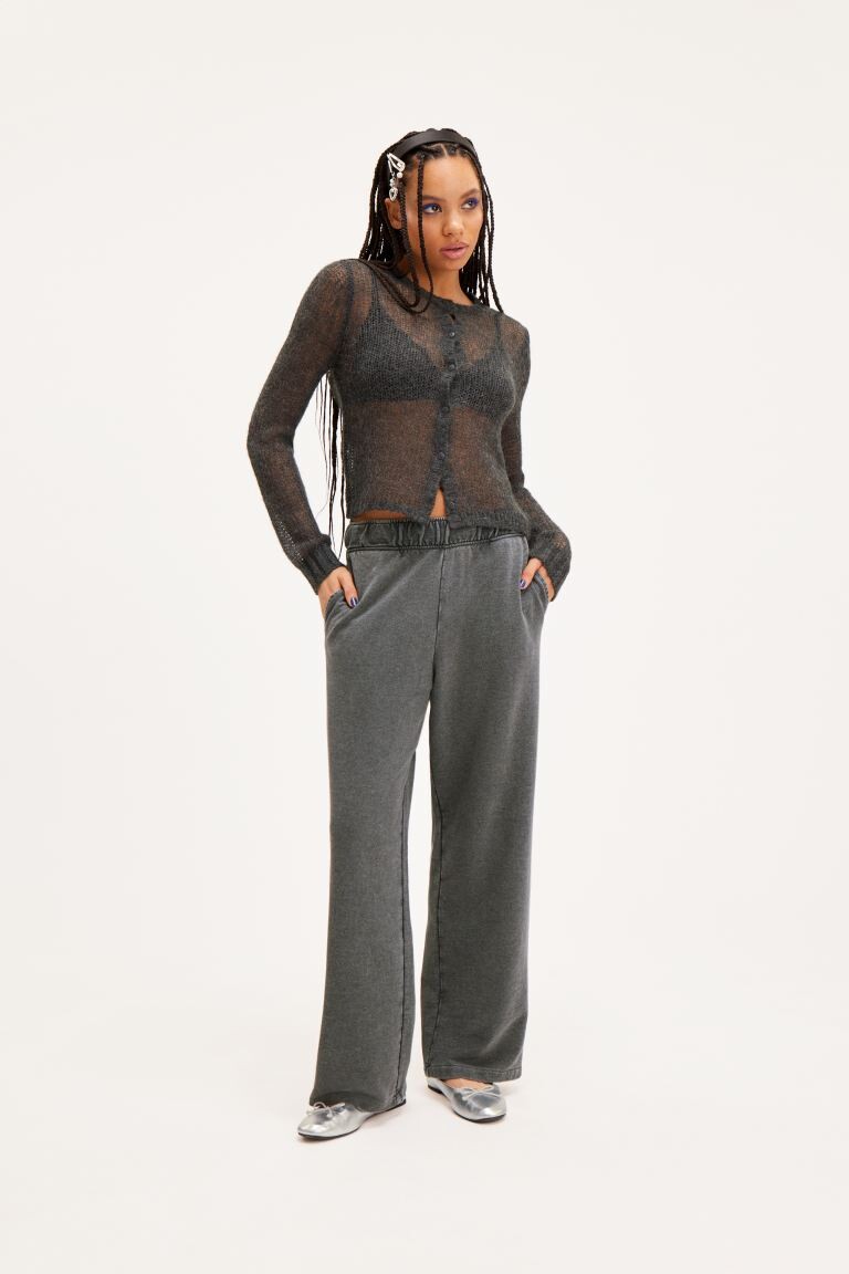 

Широкие спортивные брюки Monki, серый