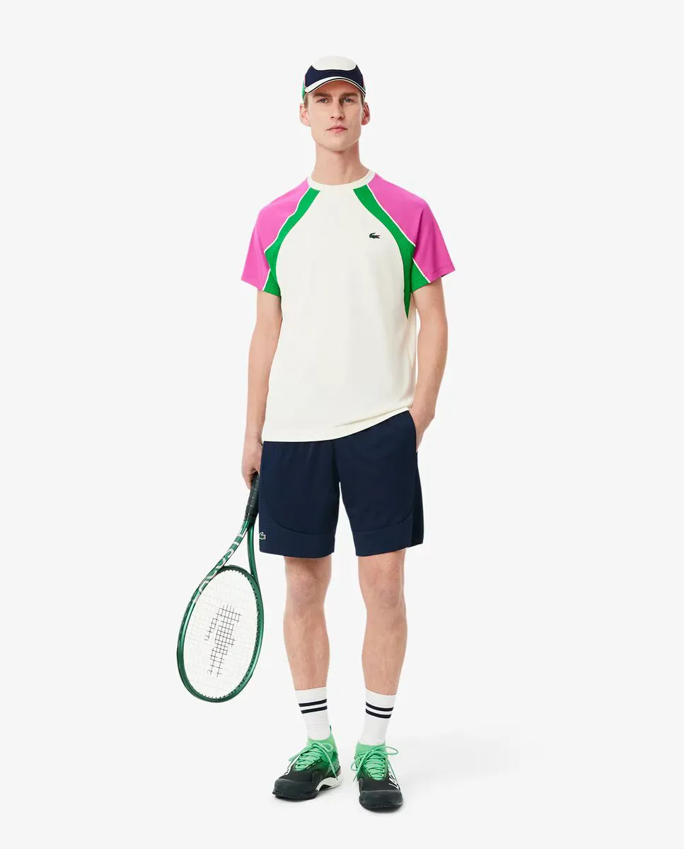 

Мужские ультрасухие эластичные теннисные шорты Lacoste, тёмно-синий