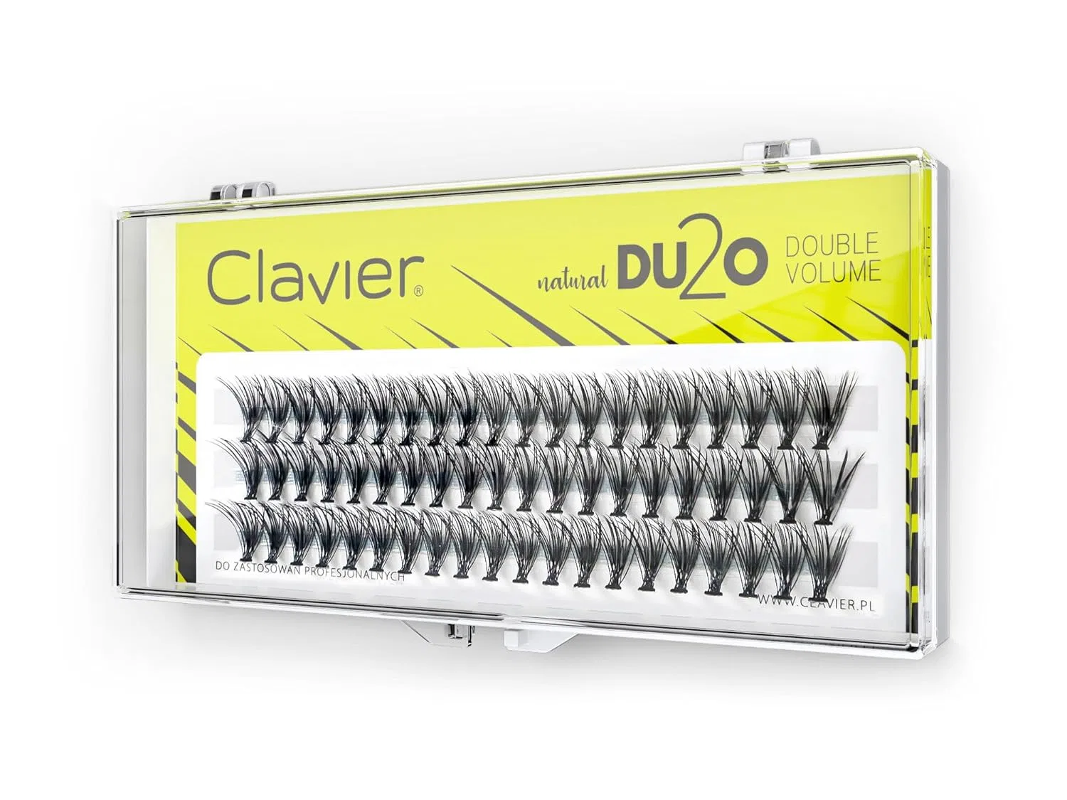 Накладные ресницы пучками Clavier 20D, 8 мм, C-изгиб Clavier