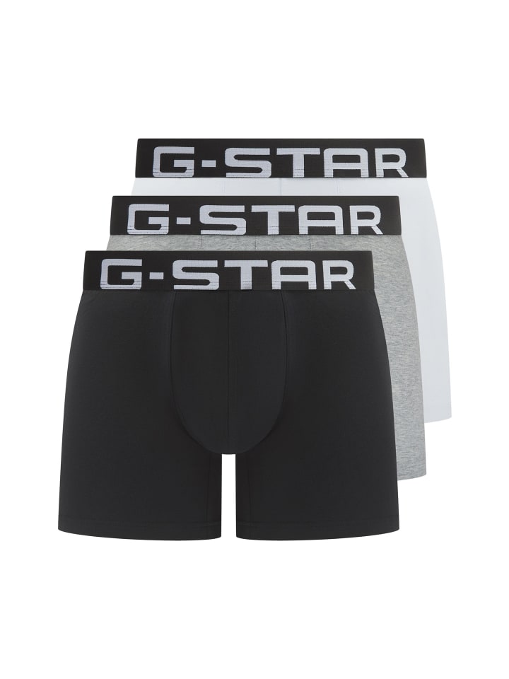 

G-Star Комплект из 3 боксерских трусов белого, серого и черного цвета