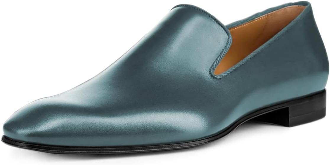 

Мужские туфли FOWT с закрытым носком, удобные, с низким каблуком, оксфорды, слипоны для офиса и повседневного ношения, размеры 4-16 US, светло-голубой