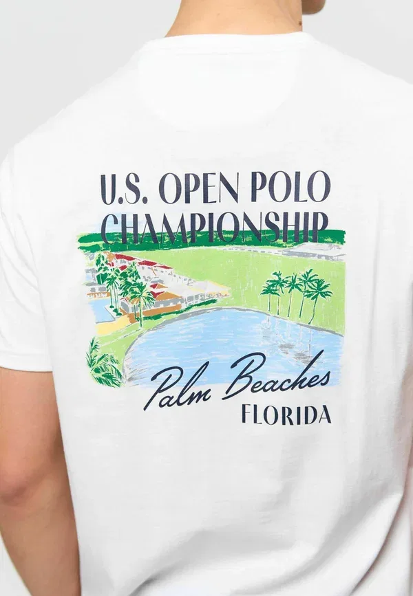 Футболка с принтом Umdalha U.S. Polo Assn., белый — фото 4