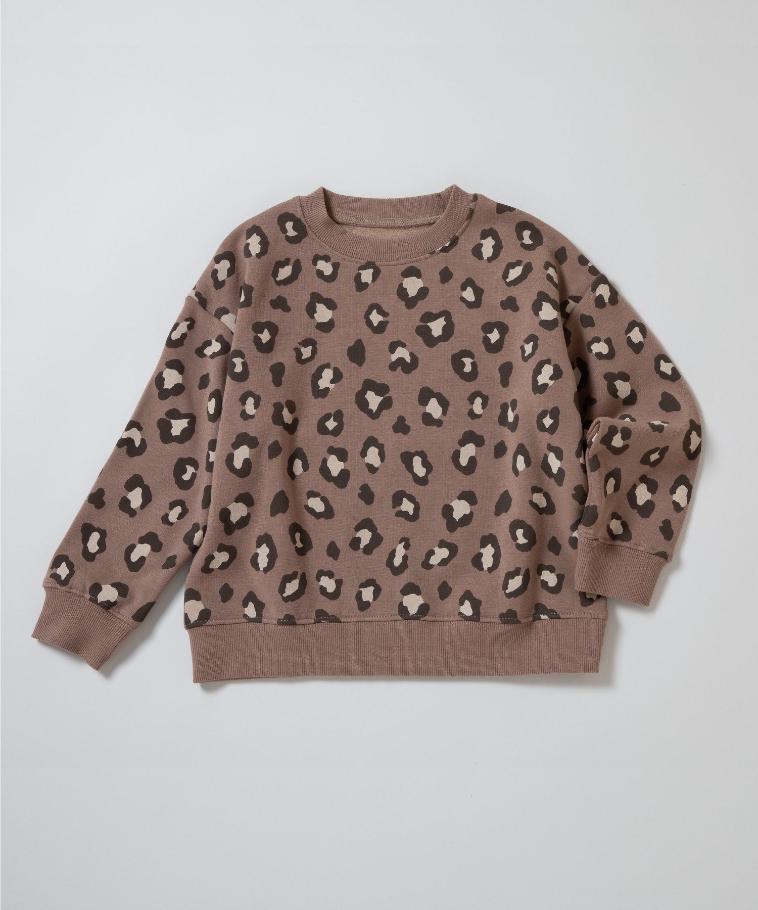Толстовка с флисовой подкладкой и принтом по всей поверхности. Ever Closet, Leopard (Mocha) — фото 2