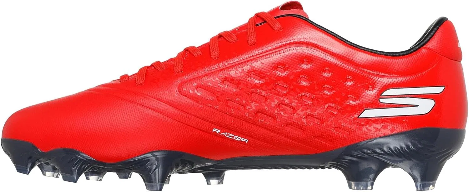 Мужские беговые кроссовки Skechers Razor 1.5 Academy Firm Ground, черный/красный