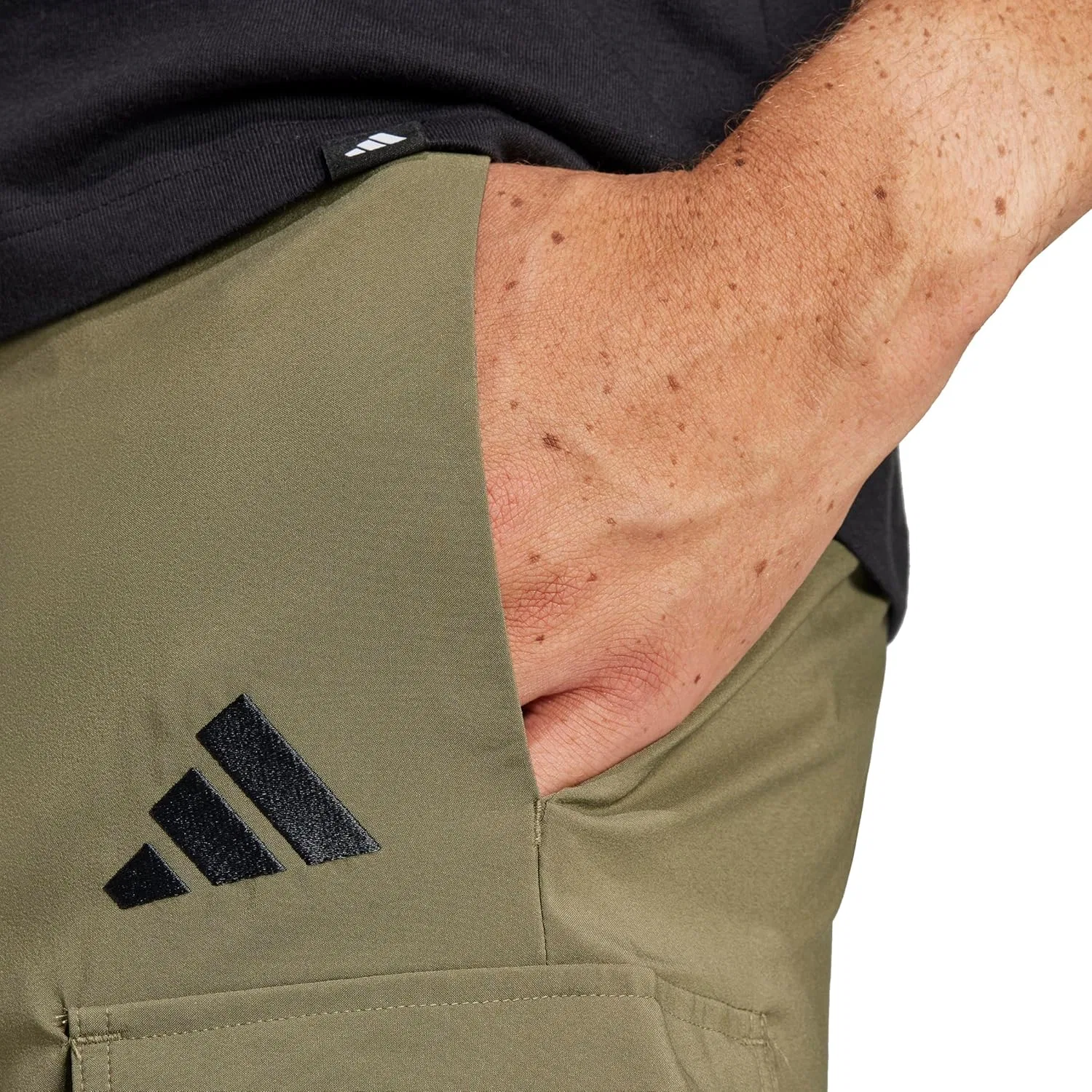 Шорты Active cargo adidas, оливково-черный — фото 4