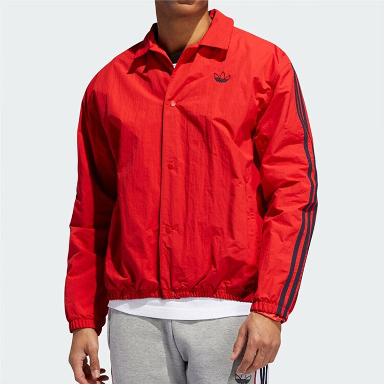 Куртка мужская алая Adidas Originals, цвет Scarlet — фото 2