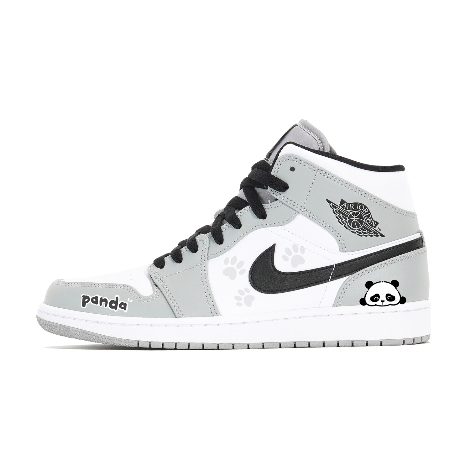 Баскетбольные кроссовки Air 1 Vintage Men Mid-Top White Grey Jordan — фото 2