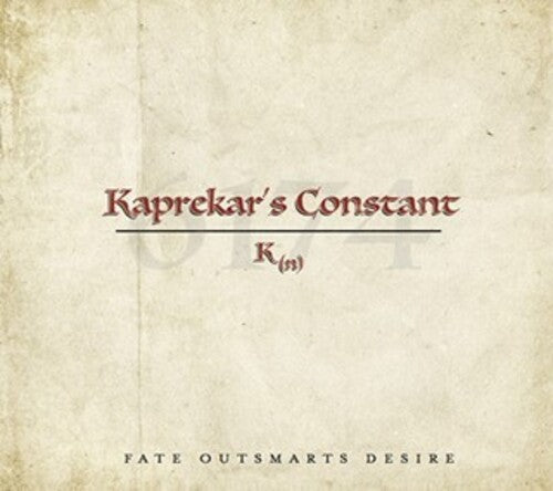 

CD диск Kaprekar's Constant: Fate Outsmarts Desire