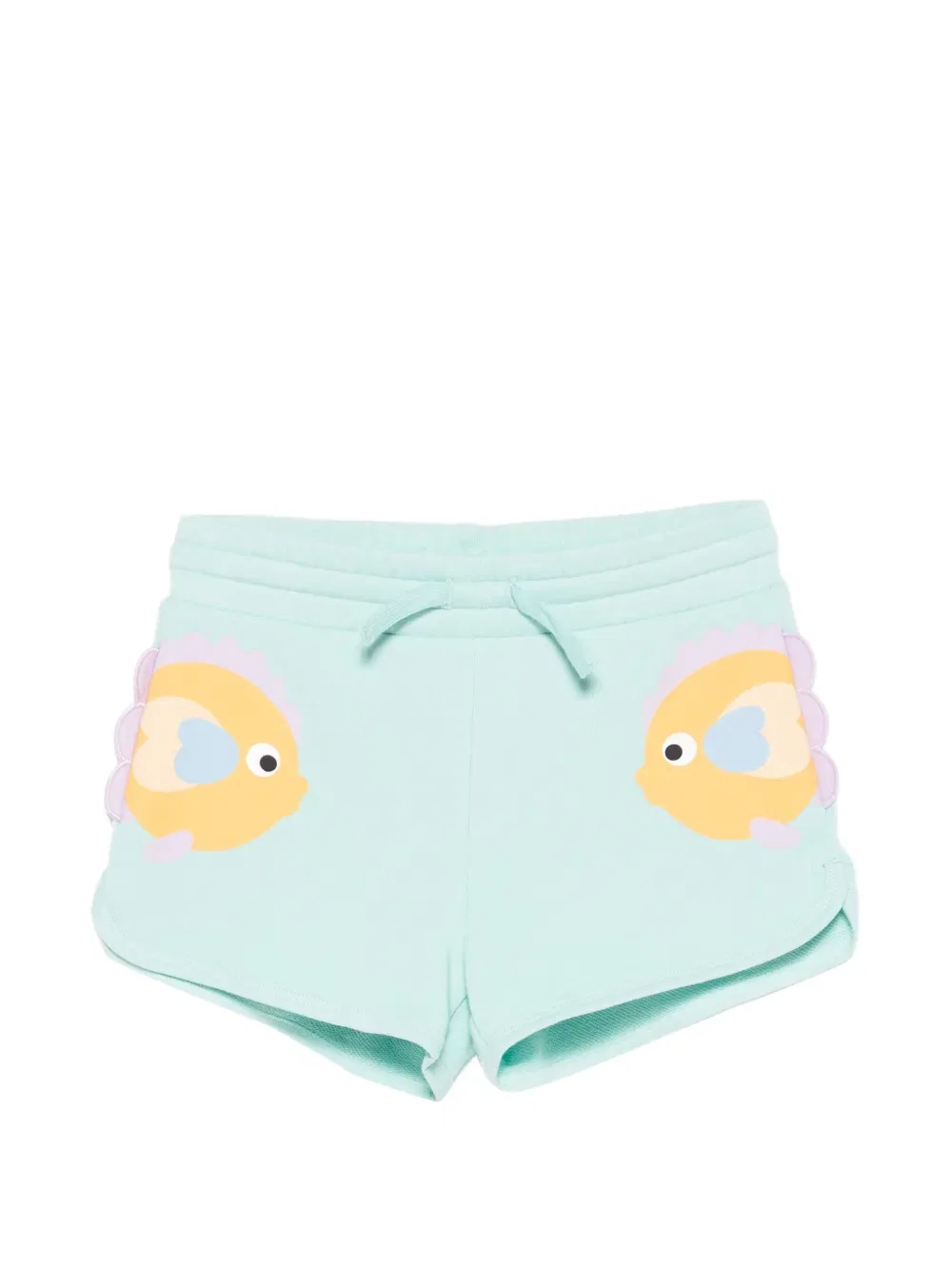 Шорты с принтом в виде рыбы Stella Mccartney Kids, синий