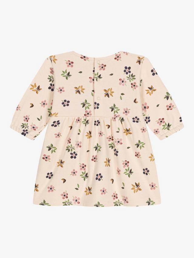 Детское трикотажное платье из тюбика Petit Bateau, цвет Avalanche/Multi — фото 2