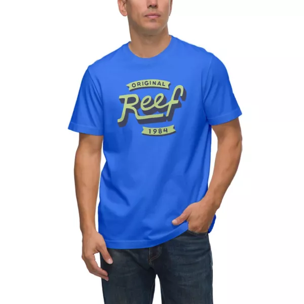 

Мужская футболка с принтом Cadet Reef, цвет vivid blue
