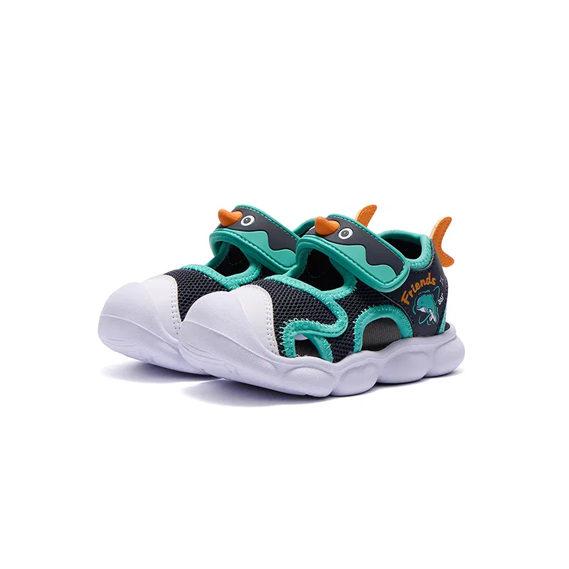 Кроссовки Anti Kick Rebound для малышей, сине-зеленые 361°KIDS, Deep Stone Blue/Lake Aqua Green — фото 3