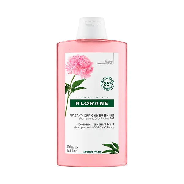 

Шампунь для чувствительной кожи головы Champú Peonia Klorane, 400 ml
