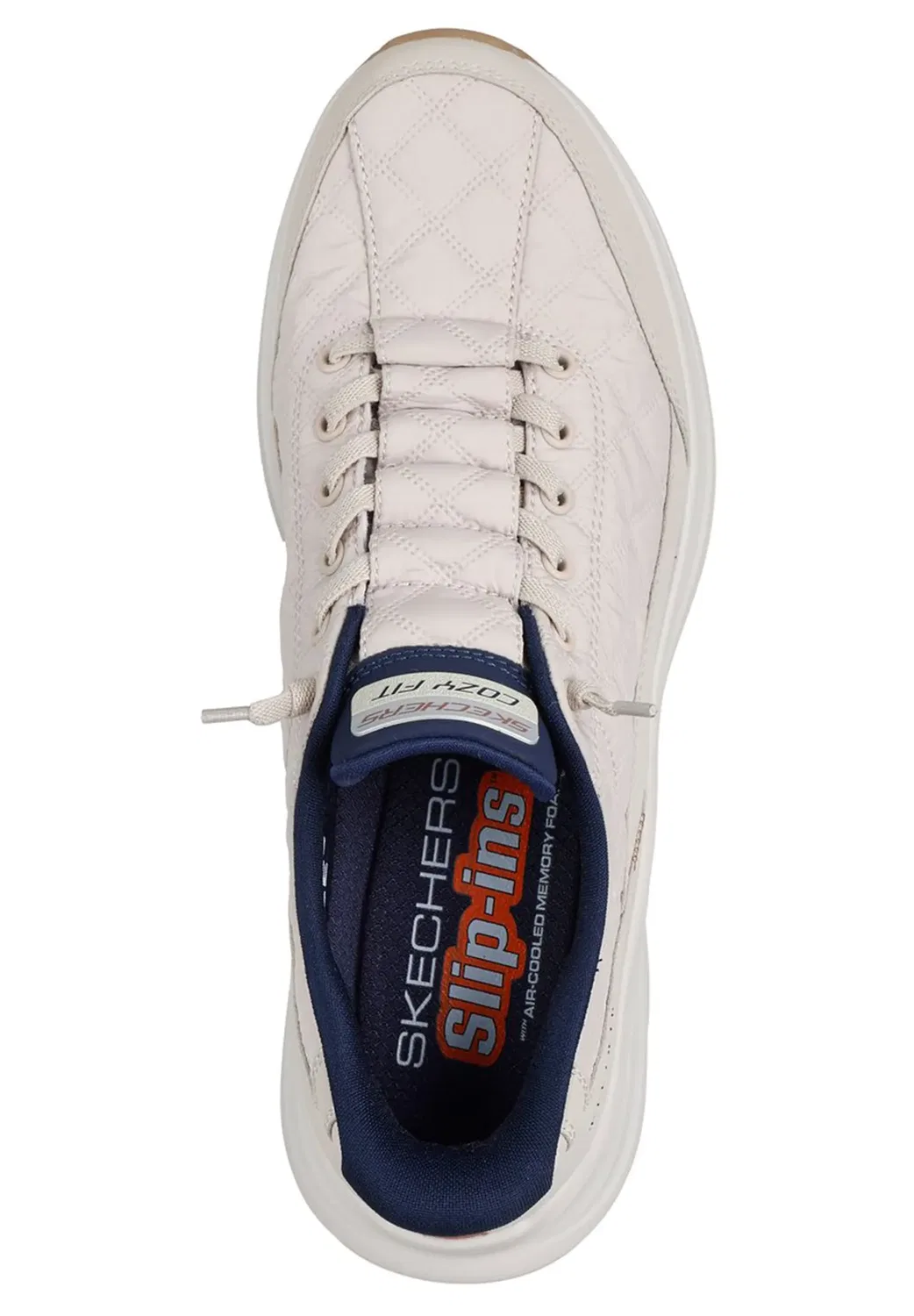 Кроссовки низкие Skechers Slip-ins с Contour Foam, натуральный — фото 2