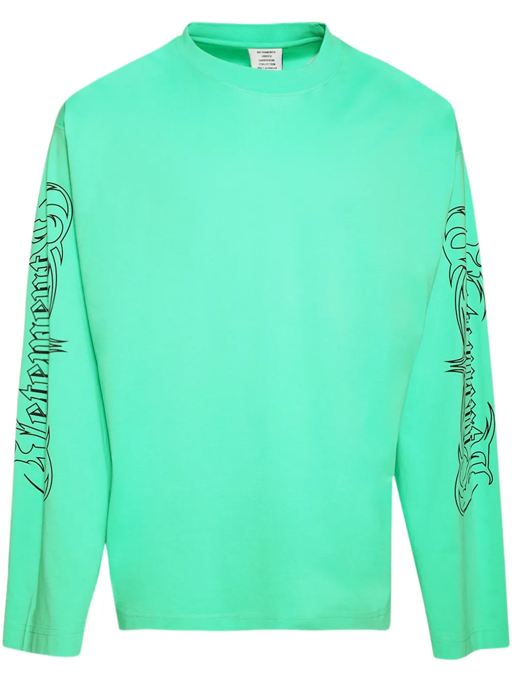 

Футболка с принтом Metal VETEMENTS, зеленый