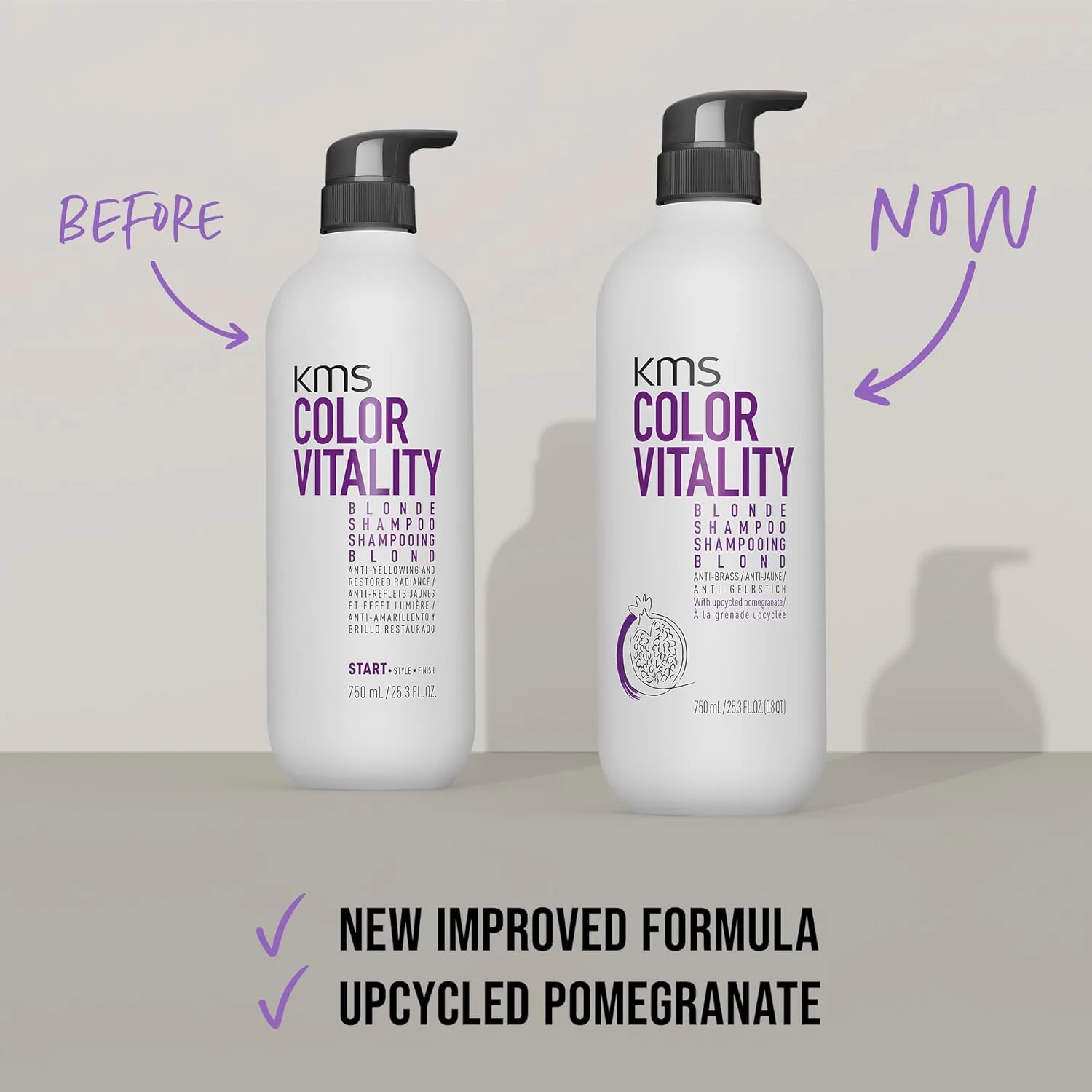 Кондиционер для волос KMS COLORVITALITY Blonde Illuminating Purple 717.26 г (.), gray — фото 4