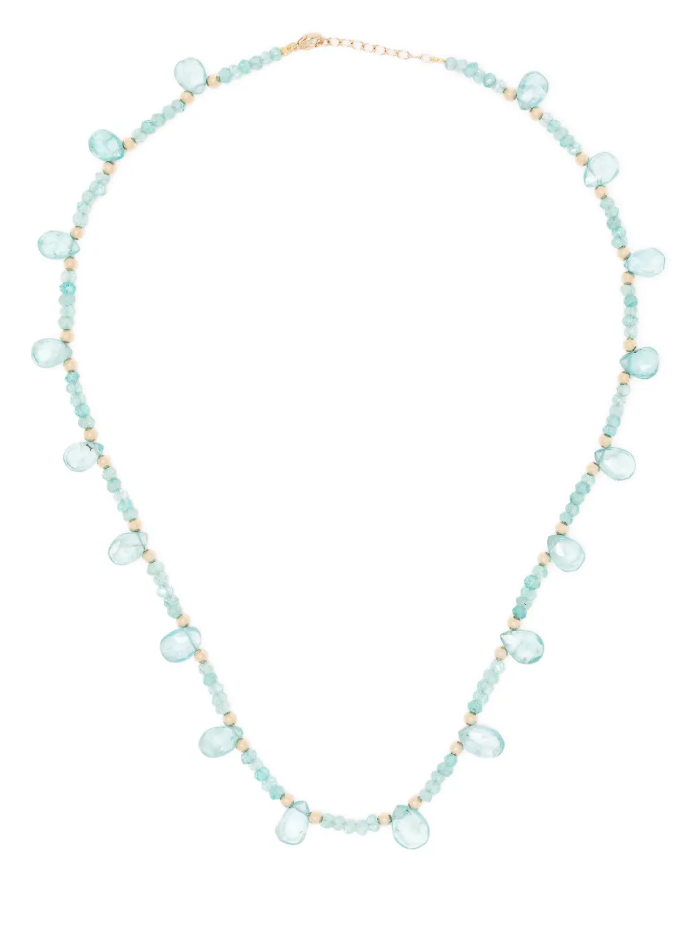 

Колье Arizona Teardrop из желтого золота с апатитом JIA JIA, синий