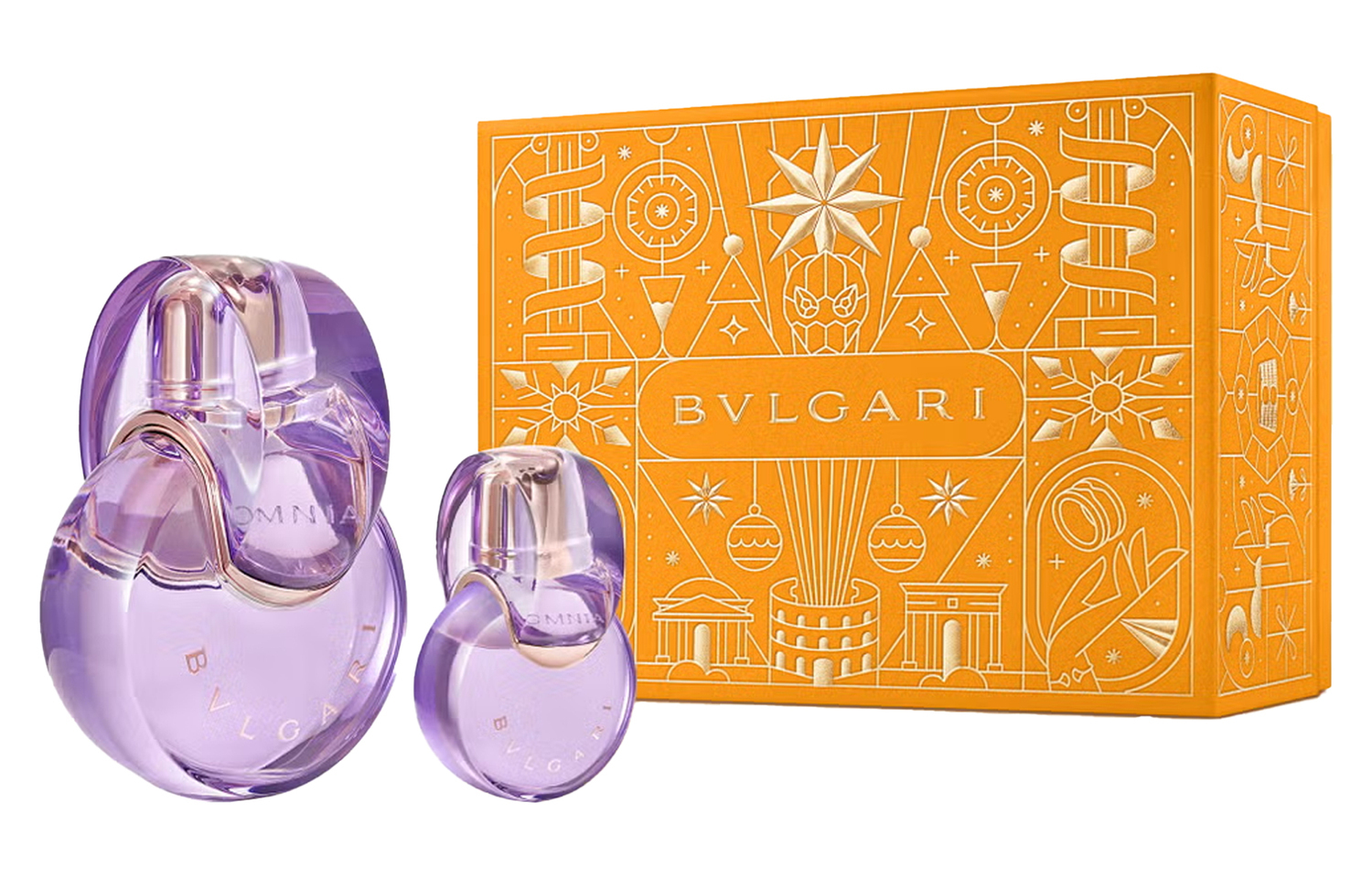 BVLGARI Набор духов Omnia Amethyste Eau De Toilette Greenleaf Rose 15 мл + 100 мл — фото 2