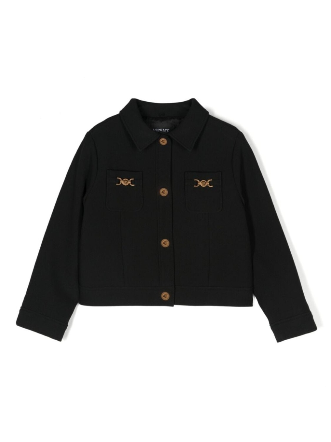 

Versace Kids куртка с пуговицами «Медуза», черный