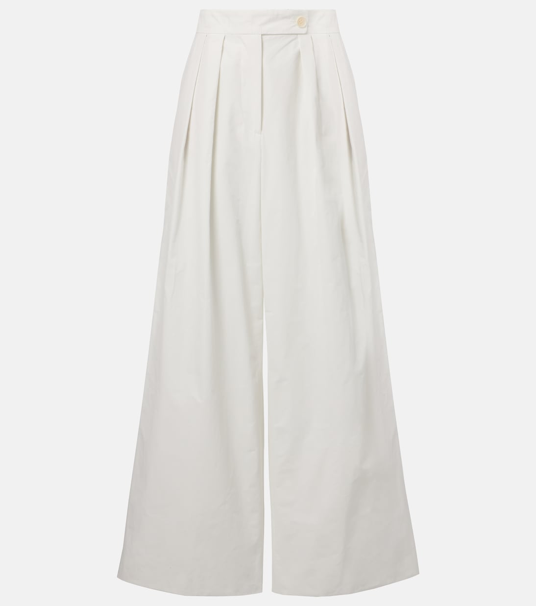 

Широкие брюки со складками Dries Van Noten, белый