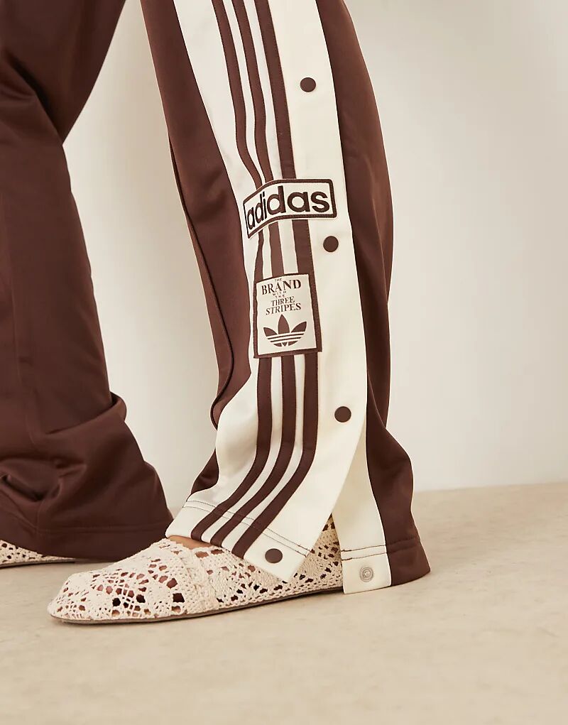 Спортивные брюки Adidas Originals Adibreak коричневого цвета — фото 3